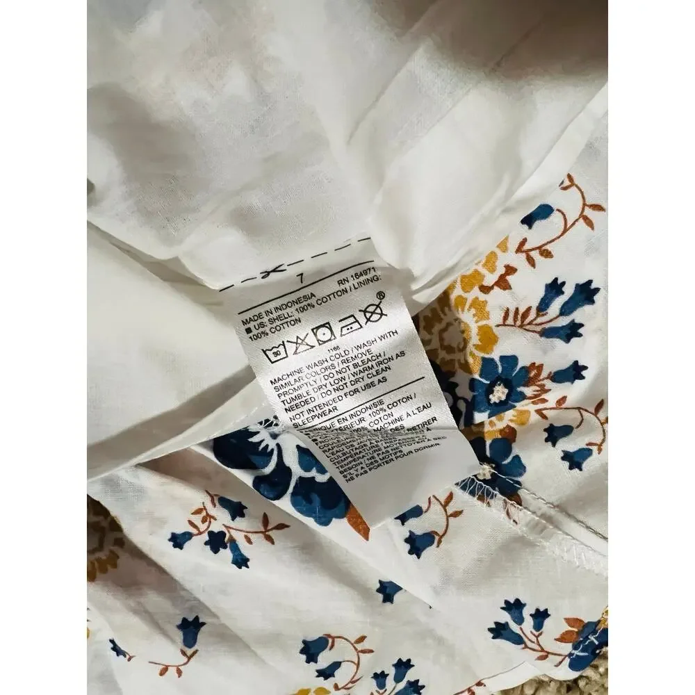 NWT❤️Janie and Jack  FLORAL SMOCKED FLUTTER SLEEVE DRESS sz7
